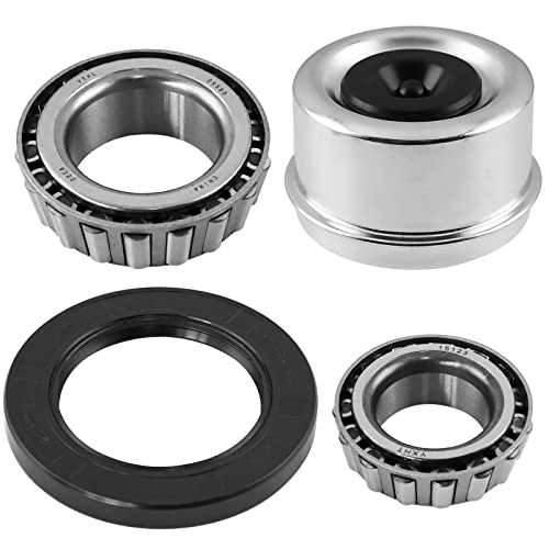 Jadode Trailer Idler Hub Kits 6 On 5.5" For 5200-6000 Lbs Axle Heavy Duty 5 Lug Bolt Trailer Wheel Hub With 1/2"-20 Thread 25580/1512 Trailer Hub Kits - 22019K #TOP3