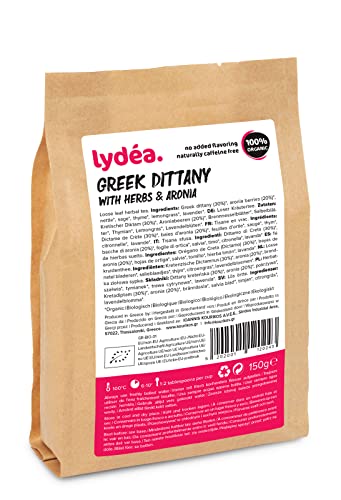Lydea Bio-Kräutertee, Diptam-Dost mit Kräutern und Aronia, loser Kräutertee, 150 g Packung Cover