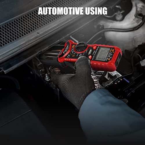 Avid Power Digital Clamp Meter T-Rms 6000 Counts, Auto-Ranging Clamp Multimeter Voltage Tester With Case, Measures Current Voltage Temperature Capacitance Resistance Diodes Continuity(Ac/Dc Current) #TOP2