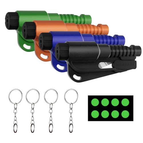 4 Pack Window Breaker Seatbelt Cutter Car Window Breaker Tool