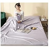 Forro para saco de dormir: hecho de tela de alta calidad, suave y cómoda, mucho más agradable para la piel y transpirable, se puede utilizar durante mucho tiempo.Es pequeño, compacto y extremadamente ligero.El forro del saco de dormir puede ser un excelente accesorio para actividades al aire libre o para viajar.