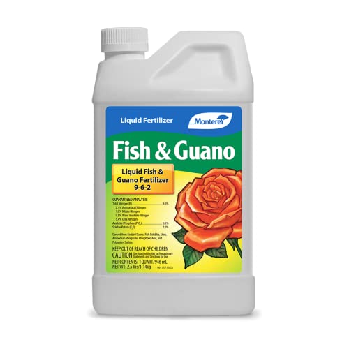 Monterey LG 7265 Fish & Guano Liquid Plant Fertilizer for Transplants and Flowers, 32 oz