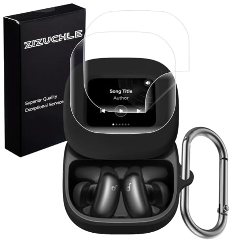 ZHZUCHLE for Anker Soundcore Liberty 5 Pro Max�P�[�X�ySoundcore Liberty 5 Pro Max�P�[�X&�ی�t�B����&�J���r�i��3�_�Z�b�g�z�V���R���� �S�ʕی� �����h�~ ������� �L�Y�h�~ �ϏՌ�