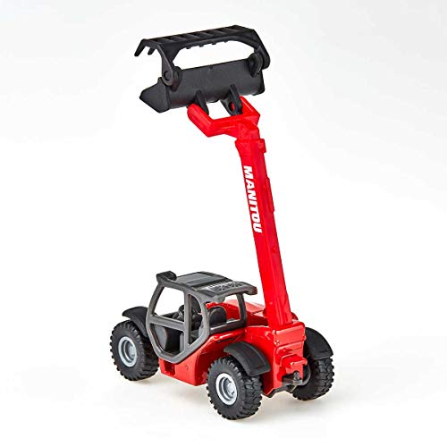 siku 1482, Manitou Telehandler, Metal/Plastic, Red, Movable loading arm