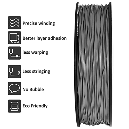 Image of GIANTARM Grey TPU Filament 1.75 mm for Flexible 3D Printers 1 kg