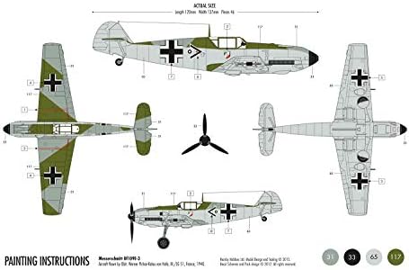 Airfix A55106 1:72 Messerschmitt Bf109e Military Aircraft Category 1 Gift Set
