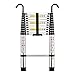 STANEW Scala telescopica 3,2 m in alluminio, bracciolo removibile, estensibile, multi-funzione, stabile scala, carico massimo 150 kg