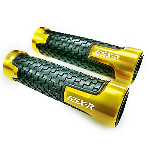 Kyobusa KY-LLIGHTS-10 Gold Carbon Look Aluminum Motorcycle 22Mm Engraved Handle Bar Rubber Gel Hand Grips Cnc Bar End 7/8 Inch Compatible thumb #2