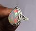 Handmade Fire Opal Ring, Genuine Ethiopian Opal Jewelry, Healing Gemstone Jewelry, Gift for Her, Solid 925 Sterling Silver Jewelry, Gift for Her, All Sizes