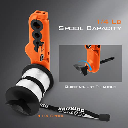 Kastking Radius Kutr™ Line Spooler – Built-In Line Cutter - Compact Fishing Line Spooling Tool For Spinning Reels And Casting Reels – Quickly Spools Fishing Reels Without Line Twist #TOP3