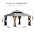 LUXIJOY 13x15 Wood Gazebo, Outdoor Hardtop Gazebo with Netting and Curtains, Double Galvanized Steel Roof, Deck Hard Top Roof for Backyard, Patio (Grey)