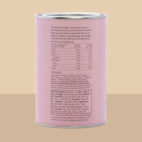 Té chai especiado libre de azúcar 150 g miniatura 2