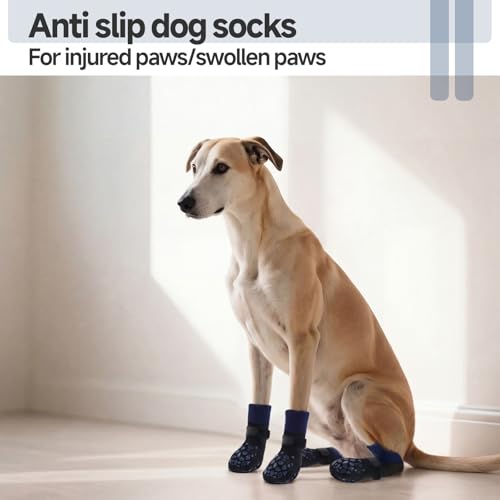 PUMYPOREITY 2 Paires Chaussette Chat Anti Grattage, Chaussette Chat Blessé Protection Plaie Anti Griffure Protection Pattes(Noir, 2XS) – vue 5