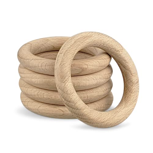 30 Anneaux En Plastique Pour Macramé DIY - Cercles Résistants Pour Décoration Suspendue, Couronnes, Attrape-Rêves - 5