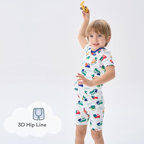 Image of pureborn Baby Pajamas Set Toddler Snug Fit Cotton Sleepwear 2pcs 12M-7Y