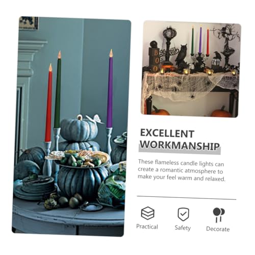 12 Velas LED Eléctricas de Plástico Duradero para Decoración de Bodas 5