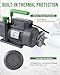 Lichamp Vacuum Pump, 4.5 cfm 1/3 HP HVAC Single Stage Vacuum Pump for R134a R410a R22 R12, for Automotive Air Conditioner Refrigerant, Oil Included, Cool Gray