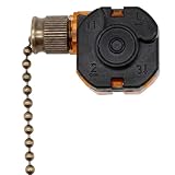 Catene di azionamento per ventilatori a soffitto e luci, interruttore a 3 velocità per ventilatore soffitto, catenella di azionamento in bronzo da 8 cm - catenella di ricambio per ventilatori e