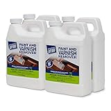 Motsenbocker's Lift Off 41132-4PK 32-Ounce Paint and Varnish Remover for Wood Stain, Solvent Paint, Lacquers, Polyurethane Works on Cabinetry, Furniture, Wood and More Water-Based