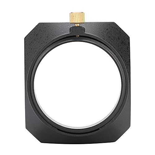 Rectangular Lens Hood, High Impact Plastic DV Camcorder Digital Video Camera Shade with Screw Mount for 49mm Lens Filter or Barrel Thread