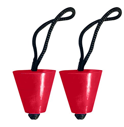 Best Universal Red Kayak Scupper Plug Kit (Fit: Hobie Kayaks, Native Kayaks, Wilderness Systems Kayaks, Feelfree Kayaks, Perception Kayaks, Old Town Kayaks, plus all other major brands)