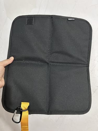 BELLRIOXS レジャーシート コンパクト アウトドア 座布団 ポータブルクッション フォールディングヒップマット キャンプマット 折りたたみクッション サウナマット 持ち運び 防水 耐熱 キャンプ スポーツ観戦 ビーチ お花見 公園 一人用（ブラック）