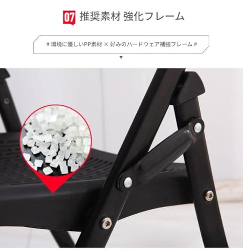 INECAR ミーティングチェア 折りたたみ テーブル付き 事務 椅子一体型 軽量 パイプメモ台付き コンパクト収納 通気性 オフィス 会社 会議 講習 会議用 (本棚なし,ブルー) [5]