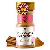 Ceylon cinnamon powder, GI Certified | Made in Sri lanka | Guaranteed Authenticity | Pure ground cinnamon Non GMO Premium Quality. True Ceylon Cinnamon.