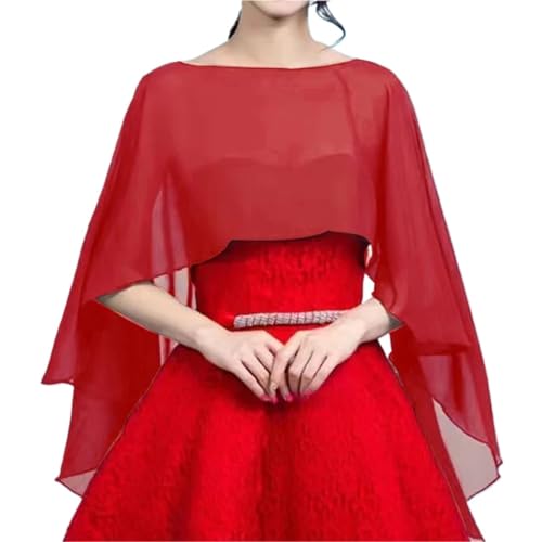 Châle long mariage en mousseline de soie pour robe de soirée femme