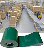 Bande transporteuse en PVC de 3 mm d'épaisseur, design plat pour lignes de montage, traite...