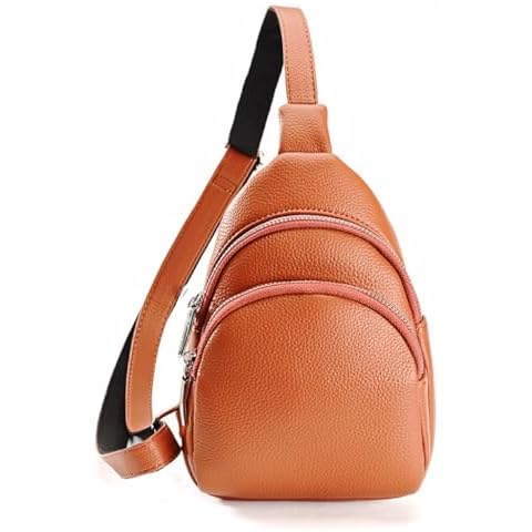 Small Crossbody Sling Bag for Women Men Teen Girls, Fanny Packs Leather Purses Shoulder Chest Bag Cover