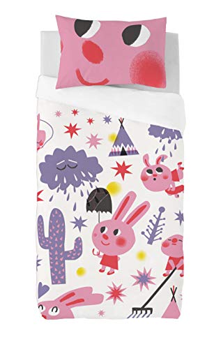 SLEEPAA Funda nordica cuna 120x60 cm + Funda almohada 30x50 cm Varios 