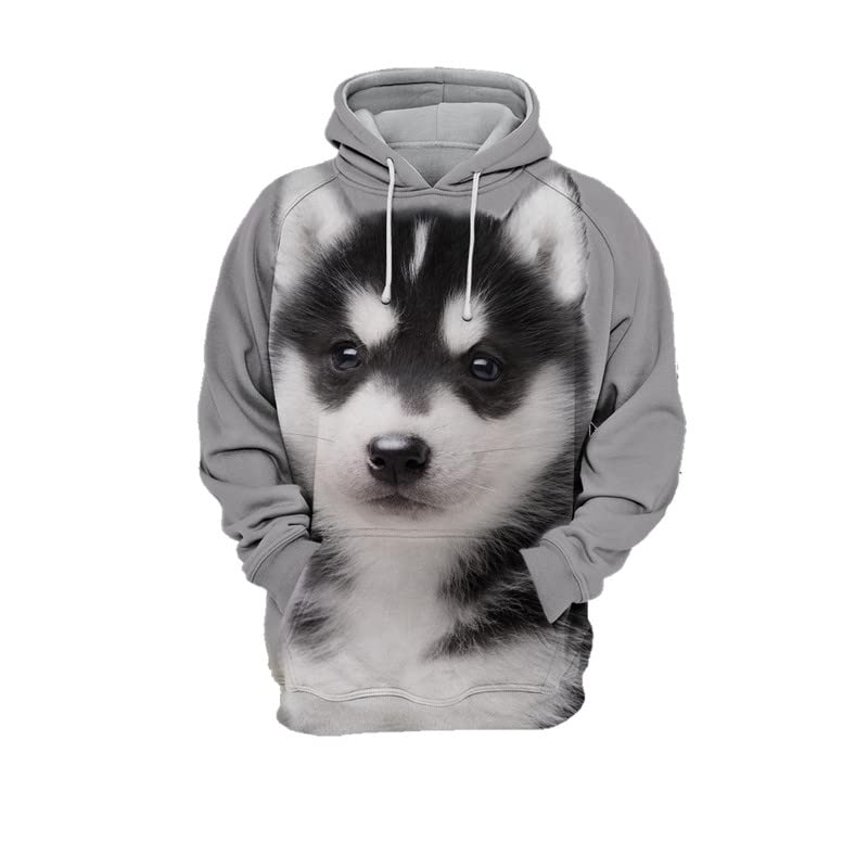 Sweat pull à capuche homme husky taille 4XL ample pour corriger les inconforts