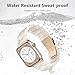 Lerobo Resin Band Compatible with Apple Watch Bands for Women 38mm 40mm 41mm 42mm, Fashion Lightweight Tortoise Replacement Strap for iWatch Series 11 10 9 8 7 6 5 4 3 2 SE Ultra, Colorful Ivory White