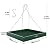 MIXXIDEA Bird Feeder Hanging Tray, Bird Feeders for Outdoors, Wooden Seed Tray Platform Mesh Seed Platform for Garden Yard Outside Decoration Attracting for Wild Birds (Green-1pk)