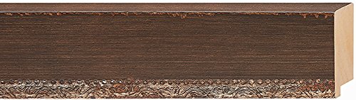 CountryArtHouse Picture Frame Moulding (Wood) 100ft bundle - Distressed/Aged Walnut Finish - 2.25
