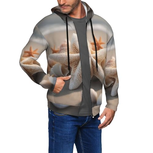 Sweat à capuche extensible homme pull doux imprimé marin automne hiver