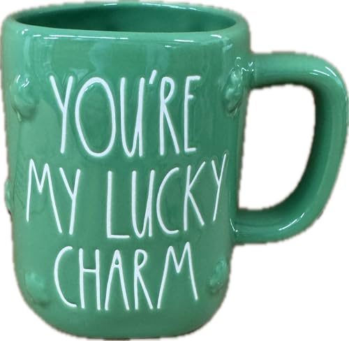 Rae Dunn St. Patrick's Day Coffee Tea Mug Collection (You're My Lucky Charm - Green)