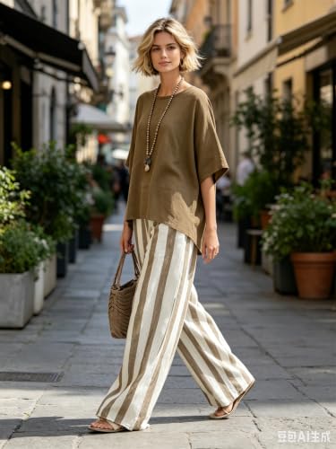 Moda casual de dos piezas para mujer que buscan frescura con estilo bohemio 4