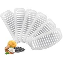 ORSDA Cat Water Fountain Filters, ORSDA Replacement Filters Carbon, Resin Filter ONLY for D30 67oz/2L Automatic Cat Fountain Dog Water Dispenser, 4 Filtration System 6 PCS Filters