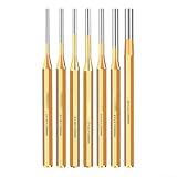 Splintentreiber-Set aus legiertem Stahl, 2–10 mm, robuster Rollstiftentferner mit Kegel- und Meißelspitzen für Maschinenwartung und Reparatur, 7-teilig