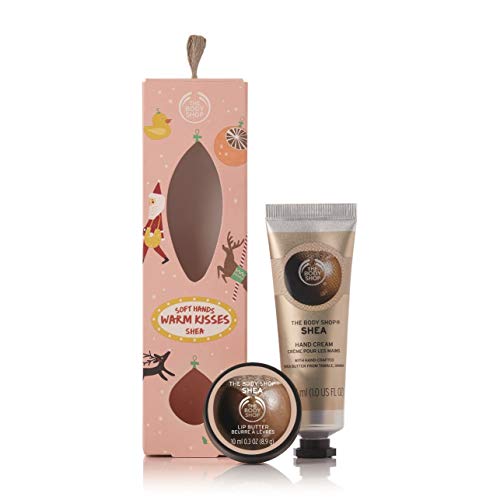 The Body Shop Shea Warm Hands, Soft Kisses Gift Set, 2Piece, 1.01 Fl. Oz.