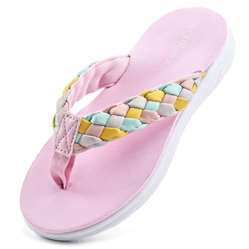 Image of WateLves Girls Flip Flops Non-Slip Casual Thong Sandals Summer Sandal Shoes for Beach Swim Pool (Little Kid /Big Kid)