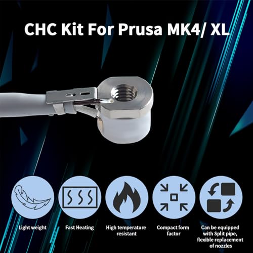 Hotend Prusa MK4 24V évite le bouchage buse céramique 50W - 4