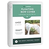 JUNKOGO Plant Freeze Protection Cover, 7x50ft Frost Cloth Winter Garden Blanket, Floating Row Cover