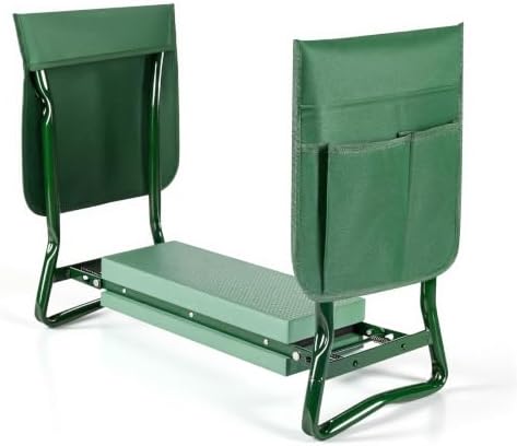 Garden Kneeler and Seat with 2 Tool Pouches for Gardening Work