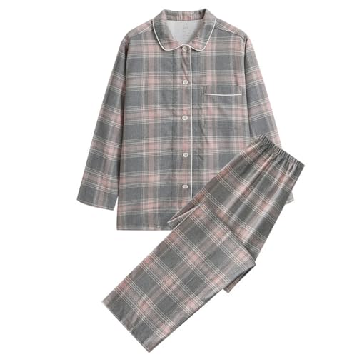 Pyjama d'hiver confortable et respirant, ensemble de nuit en flanelle pour femme XXL