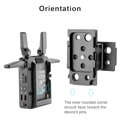 Image of FOMITO NP-F2 Dual-Sided NP-F Plate, All-Aluminum Alloy, ±90 and ±180 Angle Adjustment, for Monitor, LED Light, Wireless Transmitter
