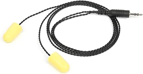 Auriculares de radio de carreras, 18 "Plug Alpha Foam Stereo Earbud Altavoz para Protección Auditiva Reducción de Ruido