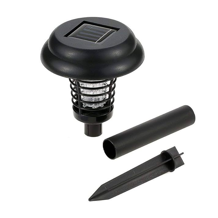 Garden Lighting UV LED Solar Powered LED Mosquito Trap/Bug Zapper (2 Pc)-image-5